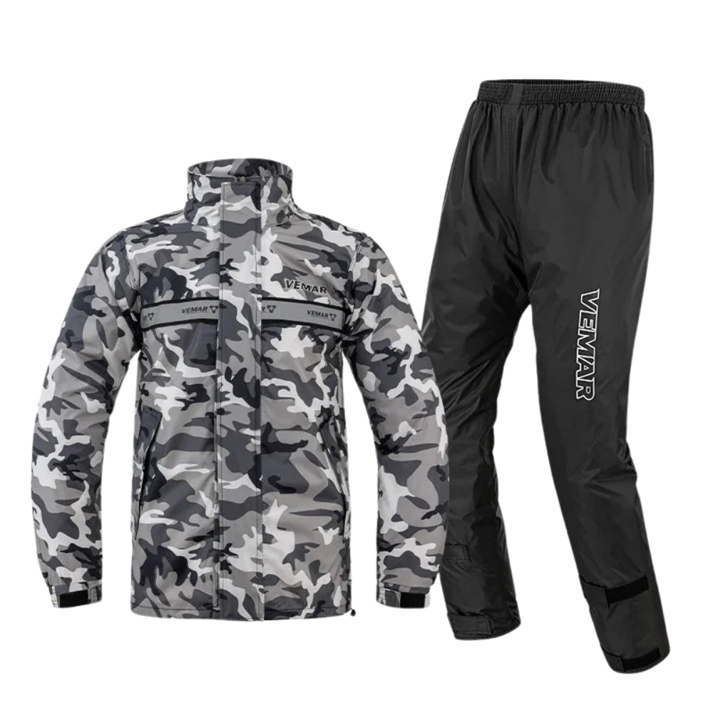 StormRide – Traje de lluvia impermeable unisex para moto con capucha
