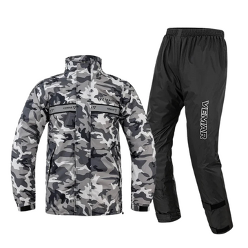 StormRide – Traje de lluvia impermeable unisex para moto con capucha