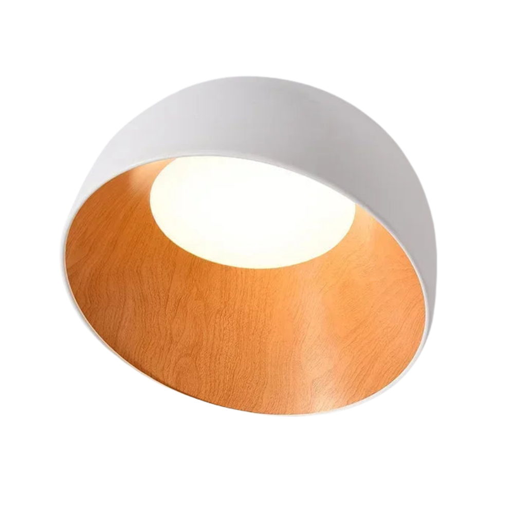 NordWood – Lámpara de techo LED escandinava de madera – Comedores y dormitorios