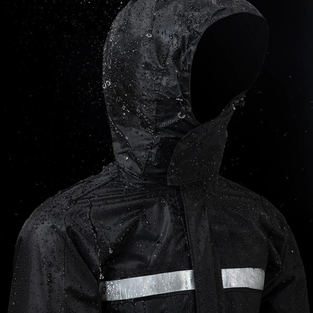StormRide – Traje de lluvia impermeable unisex para moto con capucha