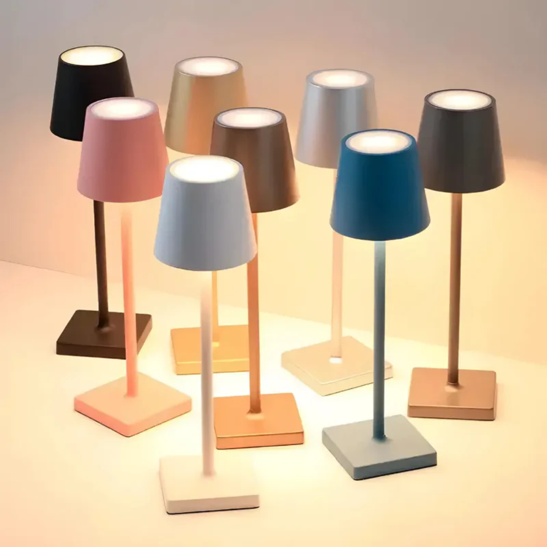 NordicAura – Draadloze oplaadbare LED-tafellamp in Scandinavische stijl