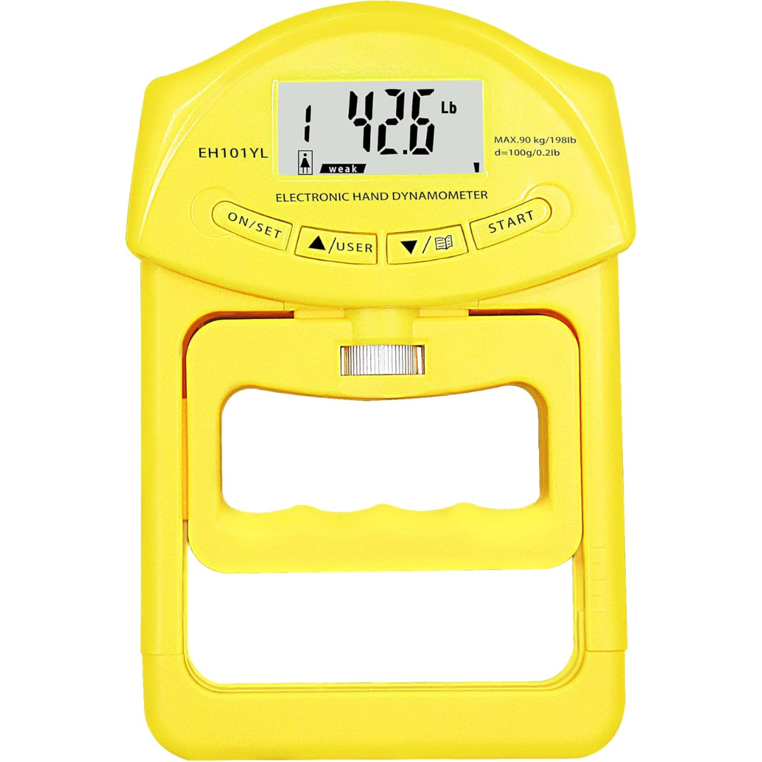 Gripmaster Digitale Handkrachtmeter – Nauwkeurige Meting tot 90 kg