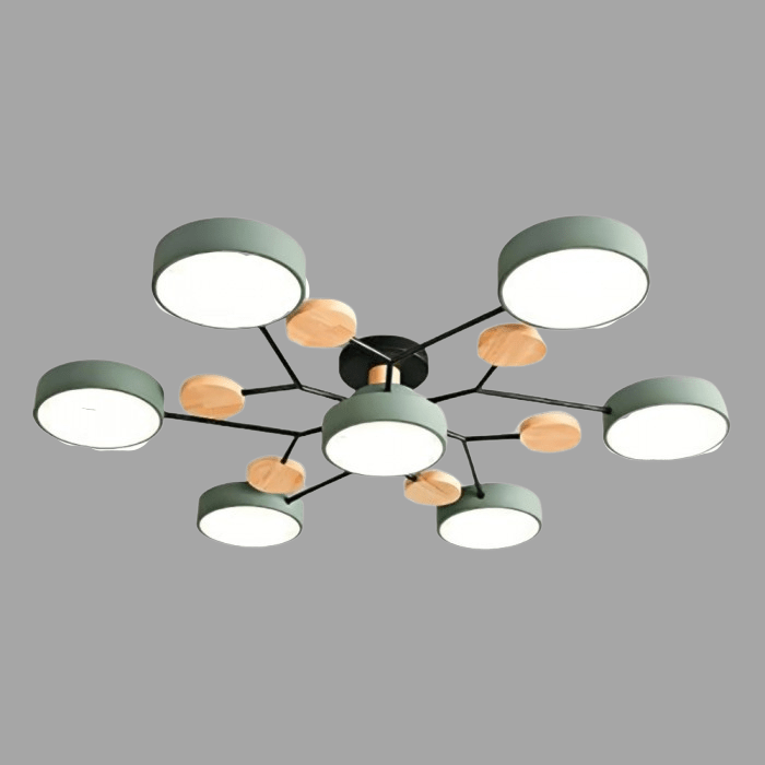 Scandinavische LED-plafondlamp – Vertakt ontwerp & stijl