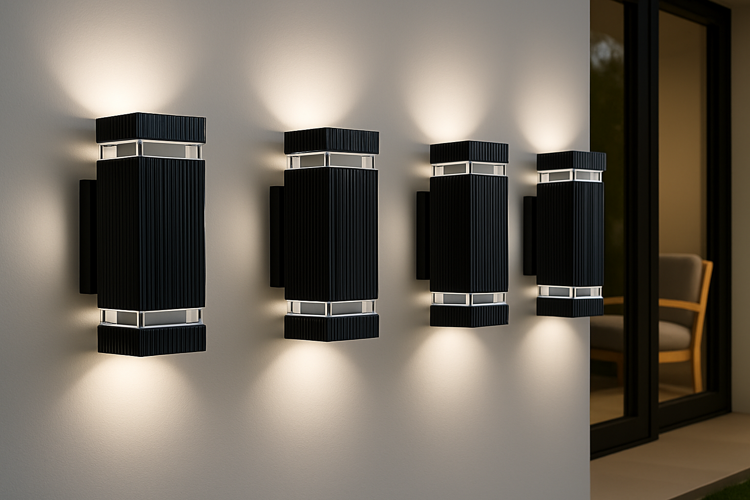 Lumora – Modern up & down outdoor lamp black – IP65 waterproof GU10