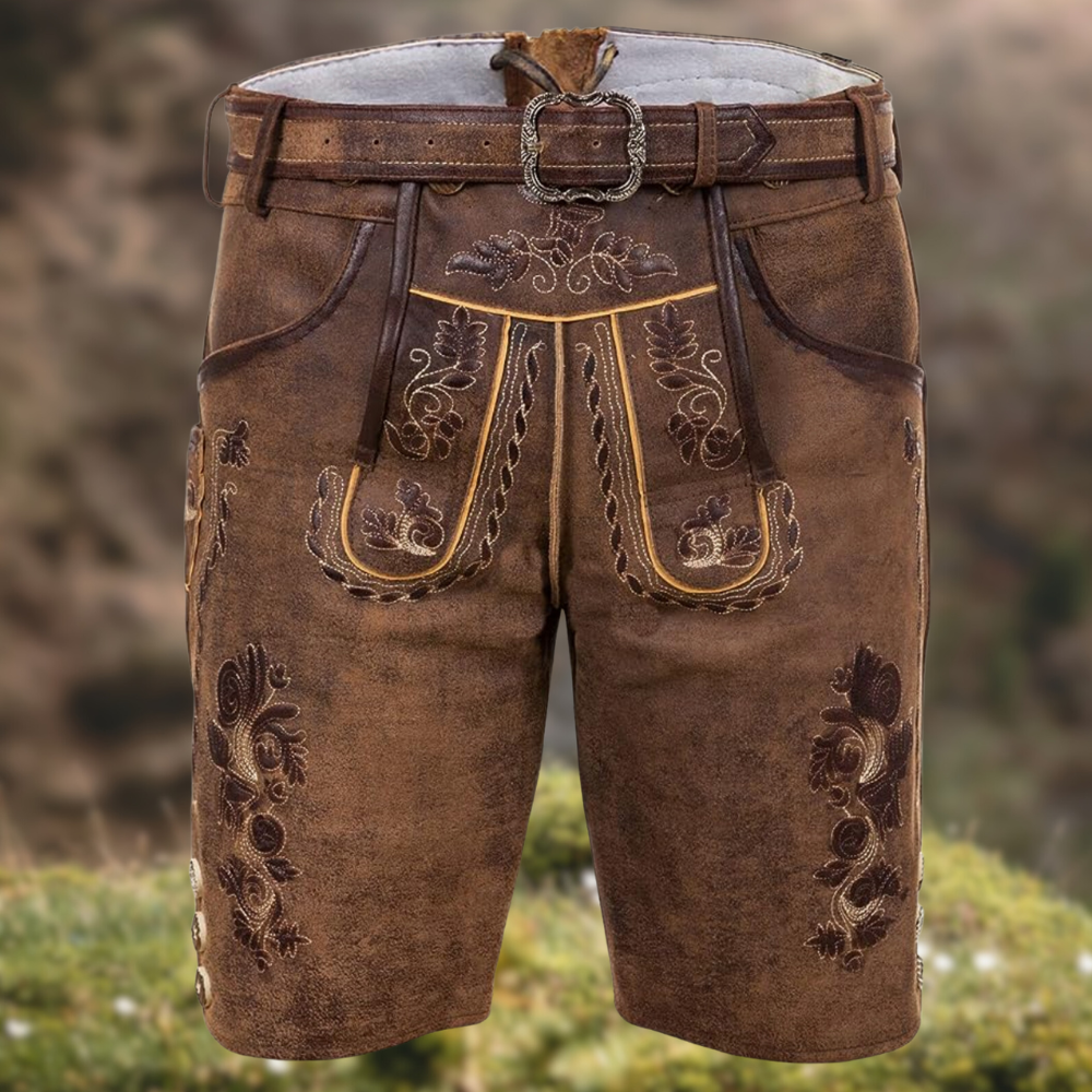 Melzano Luca - Stylish Traditional Leather Pants for Men with Authentic Design