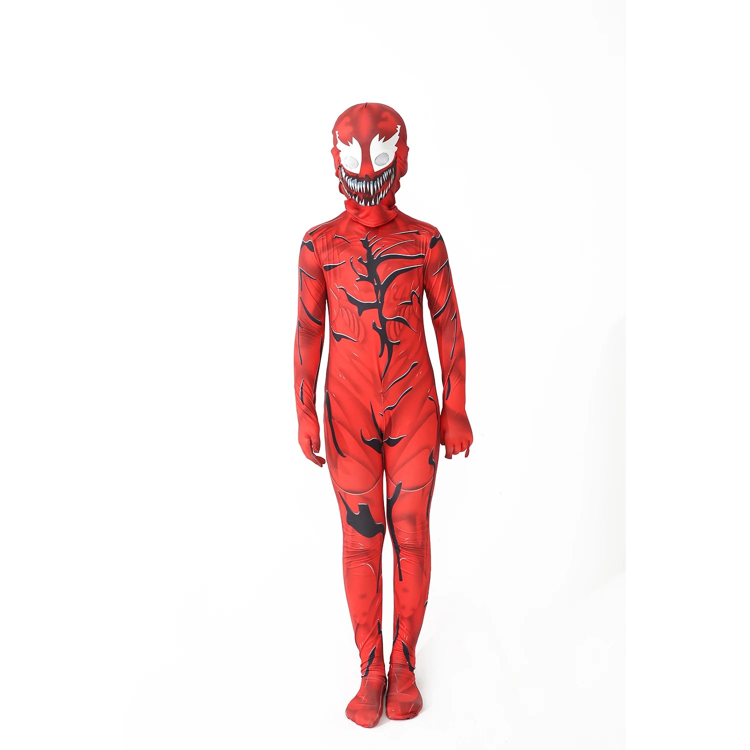 ShadowMorph – Zwart Symbioot Kostuum Kinderen – Jumpsuit voor Halloween & Cosplay