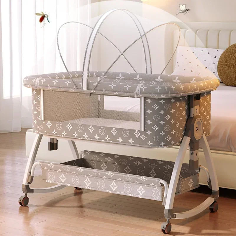 Nuvella Verstelbaar Babybed – Opvouwbaar en Veilig Slaapplekje voor Pasgeborenen