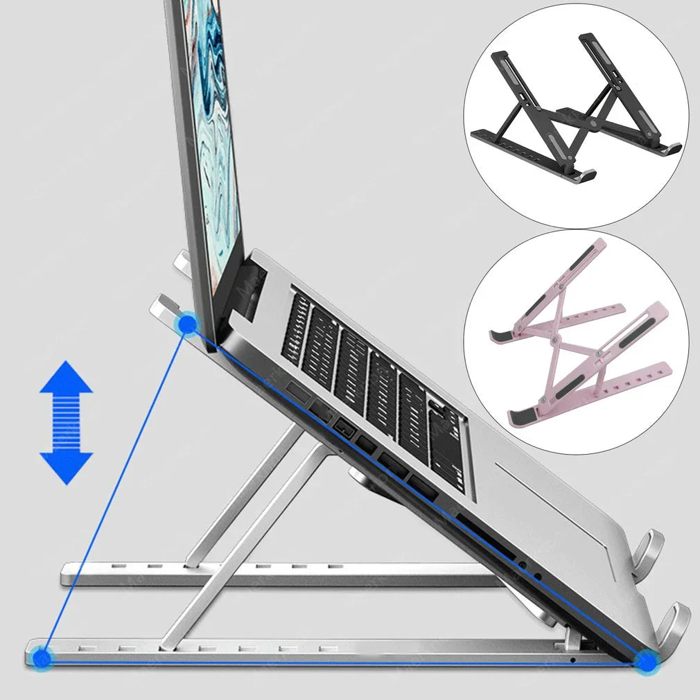 Ergolyft – Laptopstandaard verstelbaar 10-15" – thuis en onderweg