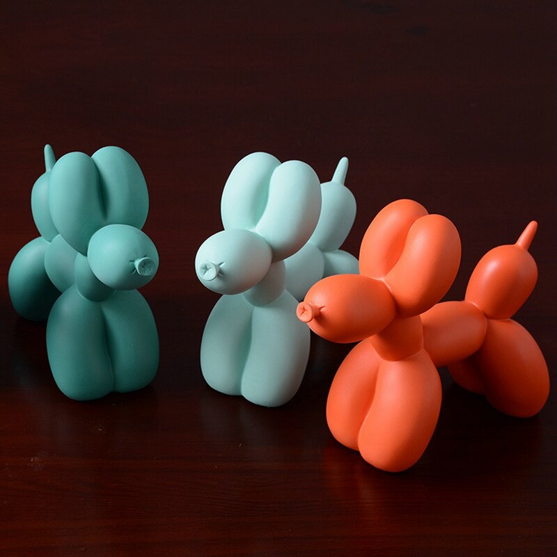 Colorino Design – Balloon Dog Figurine, Polyresin, handmade 20 cm