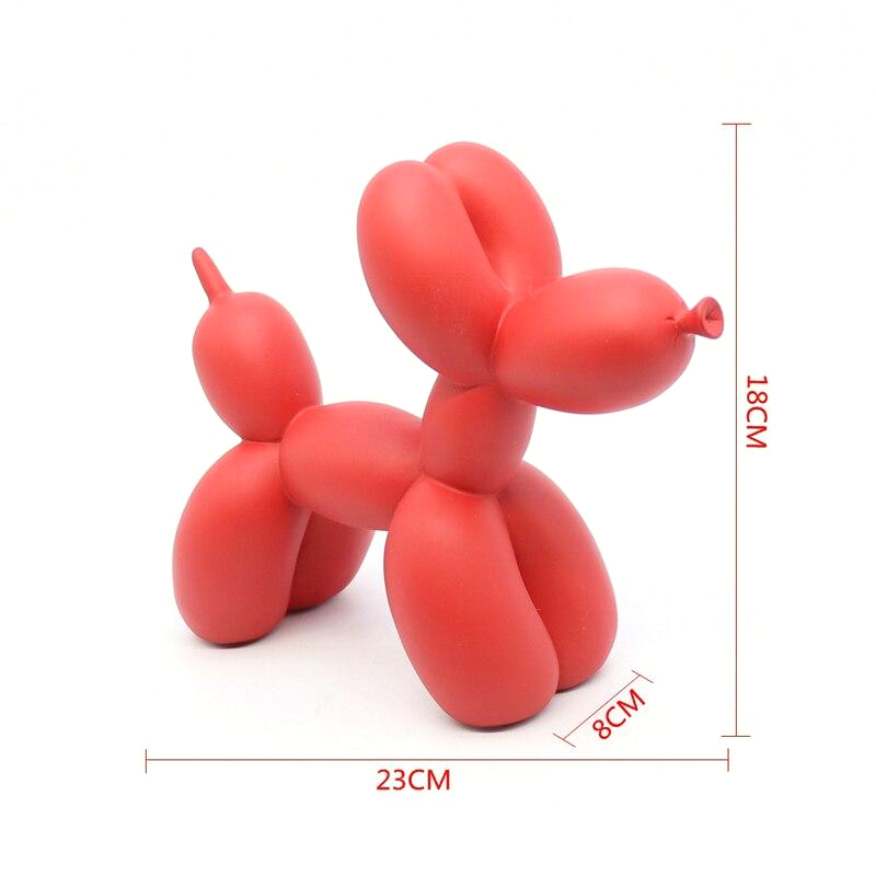 Colorino Design – Balloon Dog Figurine, Polyresin, handmade 20 cm