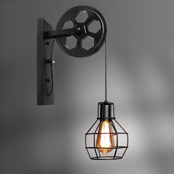 IronGlare – Vintage Industrial LED Wall Lamp – Metal & Glass Lighting