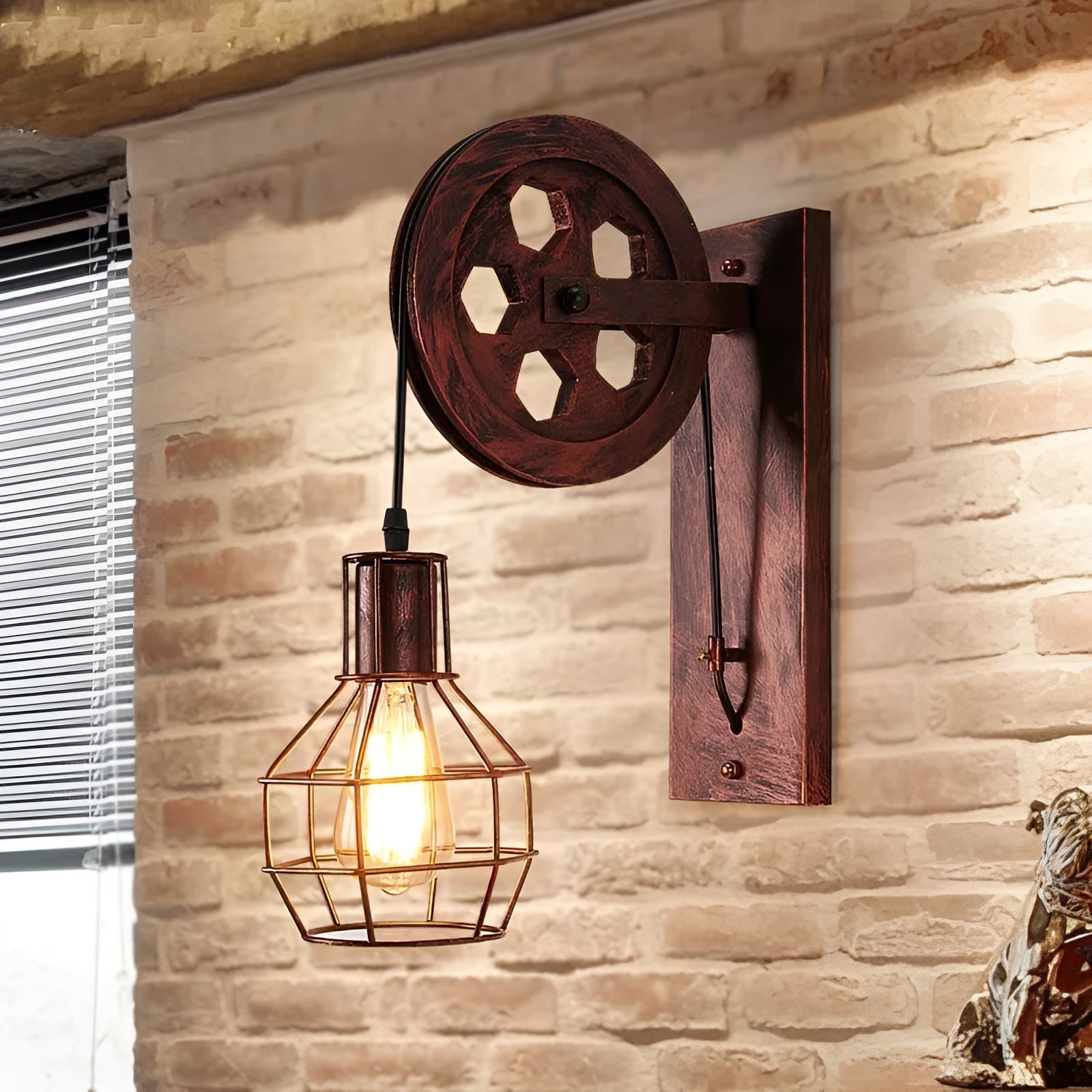 IronGlare – Vintage Industrial LED Wall Lamp – Metal & Glass Lighting