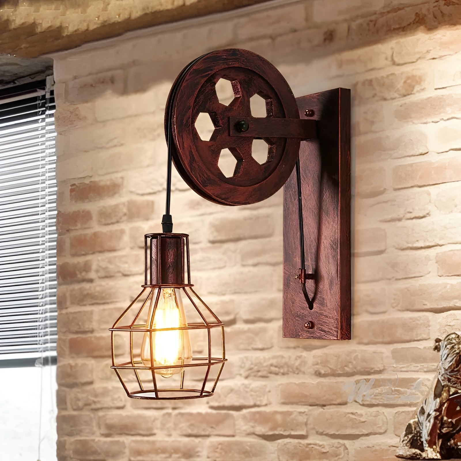 IronGlare – Vintage Industrial LED Wall Lamp – Metal & Glass Lighting