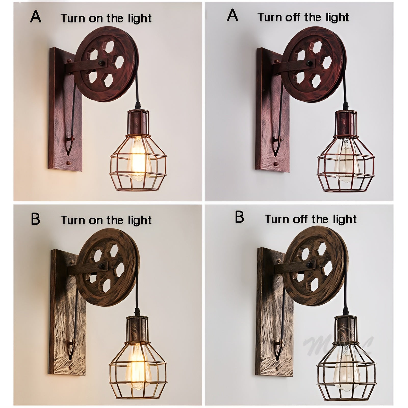 IronGlare – Vintage Industrial LED Wall Lamp – Metal & Glass Lighting