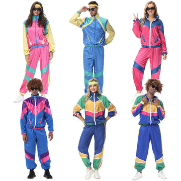 RetroVibe – Vintage Hippie Kostuum Koppel – 70s & 80s Stijl Top en Broek