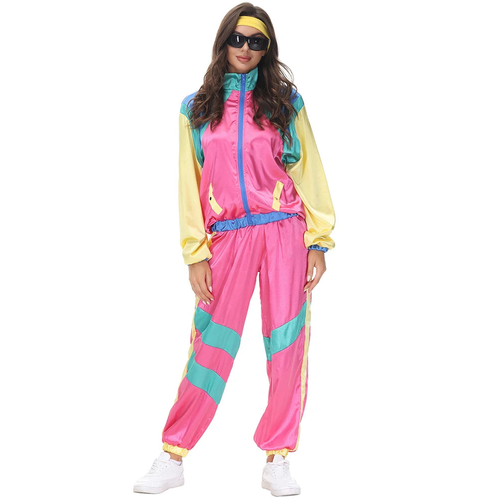 RetroVibe – Vintage Hippie Kostuum Koppel – 70s & 80s Stijl Top en Broek