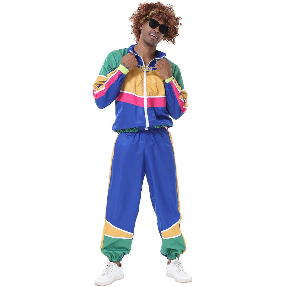RetroVibe – Vintage Hippie Kostuum Koppel – 70s & 80s Stijl Top en Broek