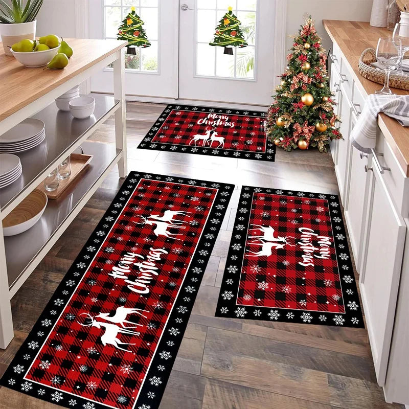 Vloermat voor Kerstboom - Absorberende Antislipmat 120x120 cm Multicolor 0