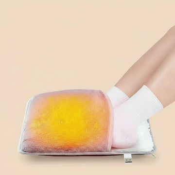 Voetverwarmingskussen met USB-oplader, Pluche, Wasbaar, voor Thuisgebruik 0