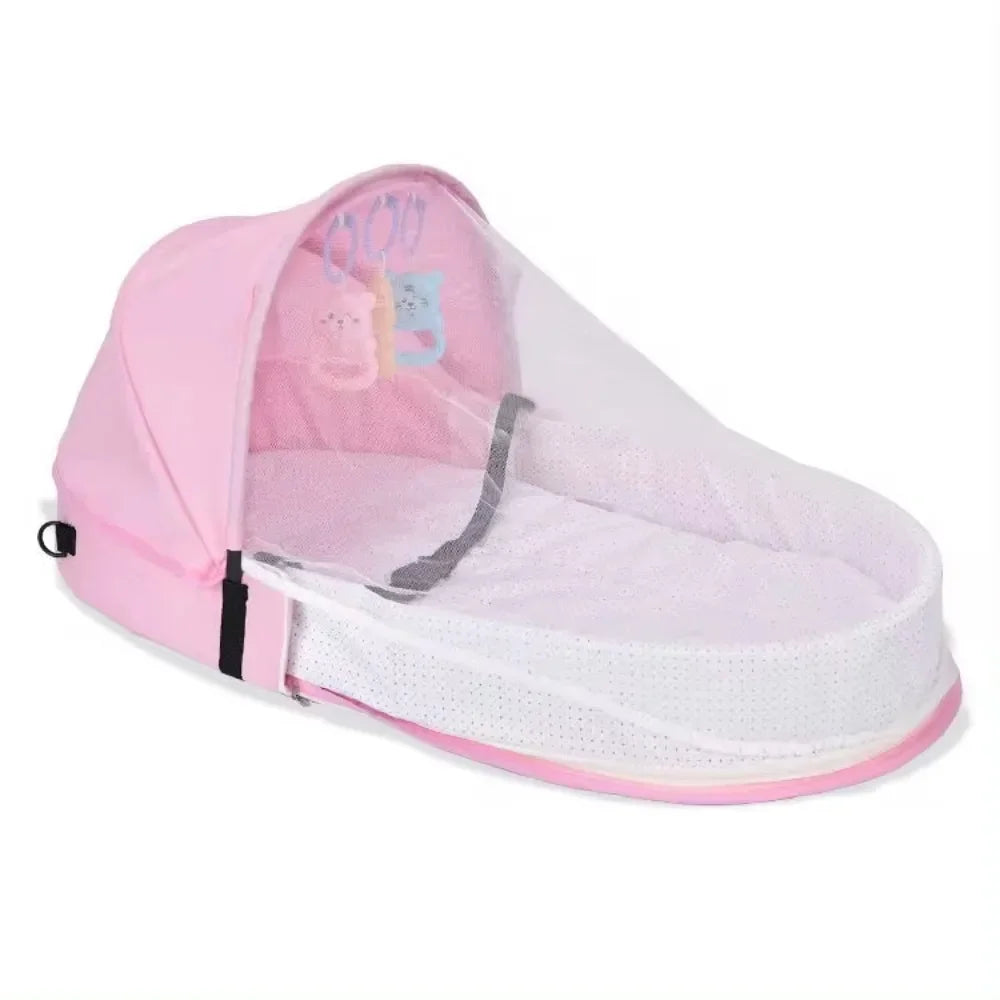 Lunovia Vouwbare Wieg – Draagbaar Reisbassinet met Bionisch Ontwerp voor Pasgeborenen