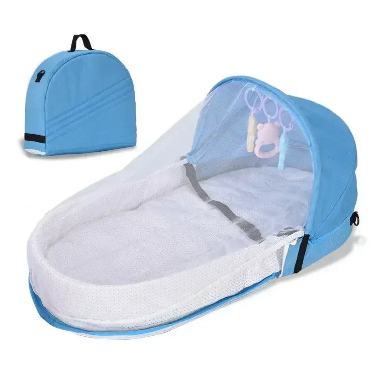 Lunovia Vouwbare Wieg – Draagbaar Reisbassinet met Bionisch Ontwerp voor Pasgeborenen