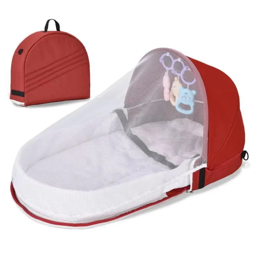 Lunovia Vouwbare Wieg – Draagbaar Reisbassinet met Bionisch Ontwerp voor Pasgeborenen
