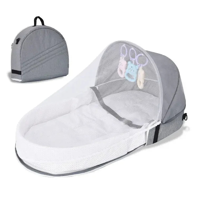 Lunovia Vouwbare Wieg – Draagbaar Reisbassinet met Bionisch Ontwerp voor Pasgeborenen