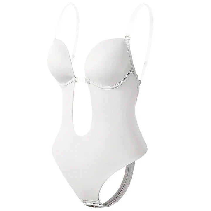 Lunessa – Shapewear Body Deep V Rugloos Spandex – Dames Zomerlook