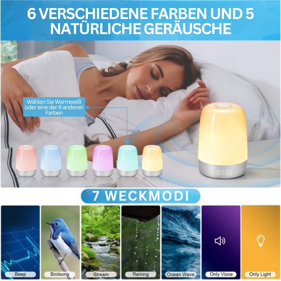 Wake up Light mit Naturklängen Aurora – Zachte en Natuurlijke Wekker voor een Energieke Start van de Dag