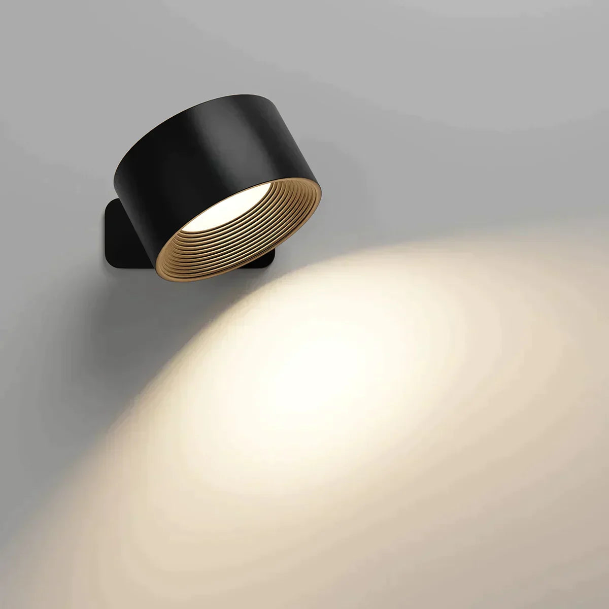 Melzano Glow360 Wireless Rechargeable 360° Wall Lamp for Effortless Ambient Lighting