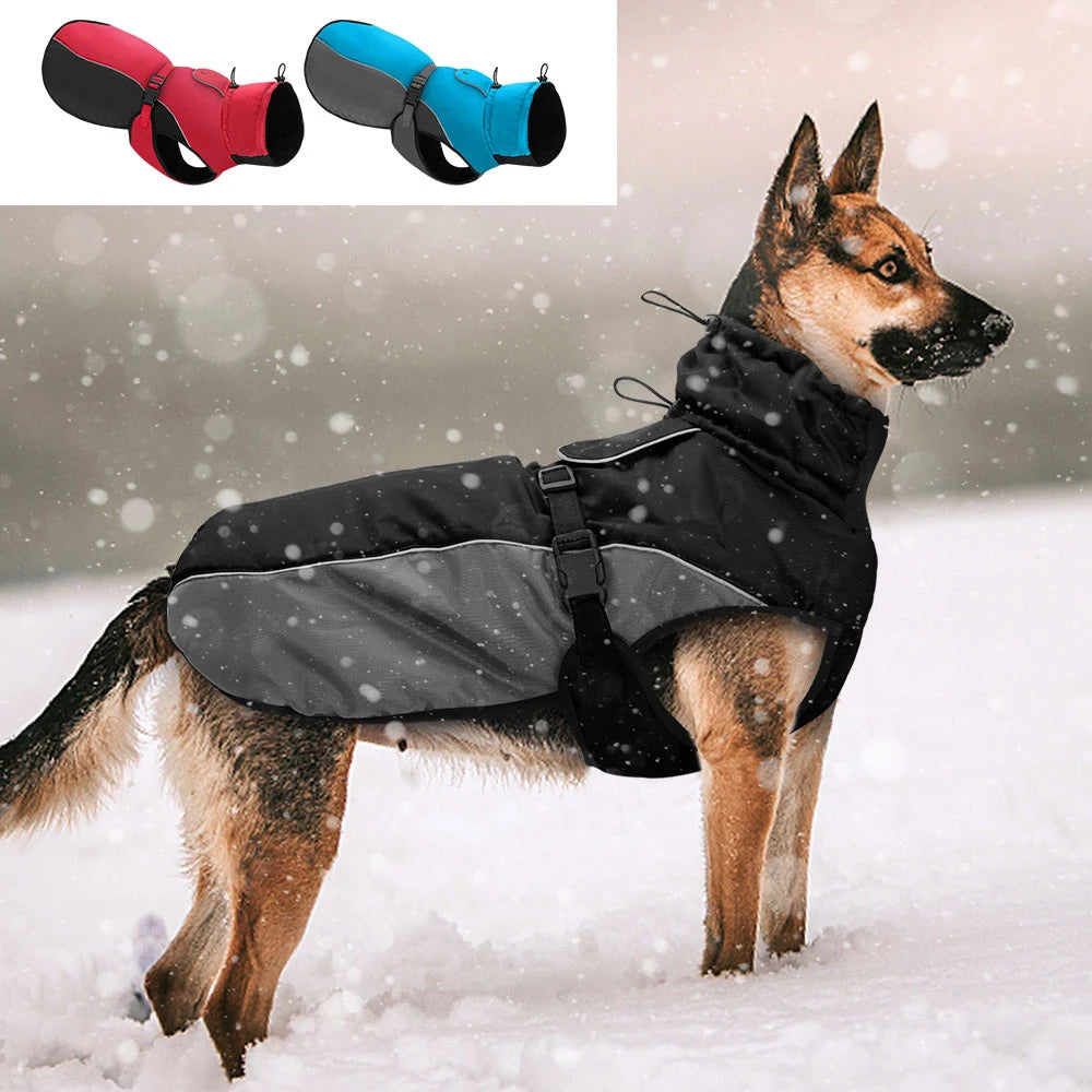 Warme Waterdichte Hondenjas voor Middelgrote Honden, Reflecterend, Maat XL-6XL 0