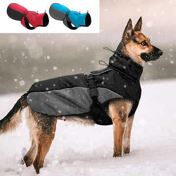Warme Waterdichte Hondenjas voor Middelgrote Honden, Reflecterend, Maat XL-6XL 0
