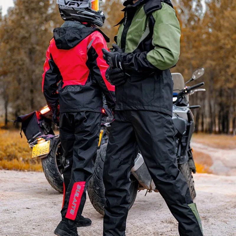 RideShield – Waterdicht motorregenpak – Ademend & reflecterend unisex