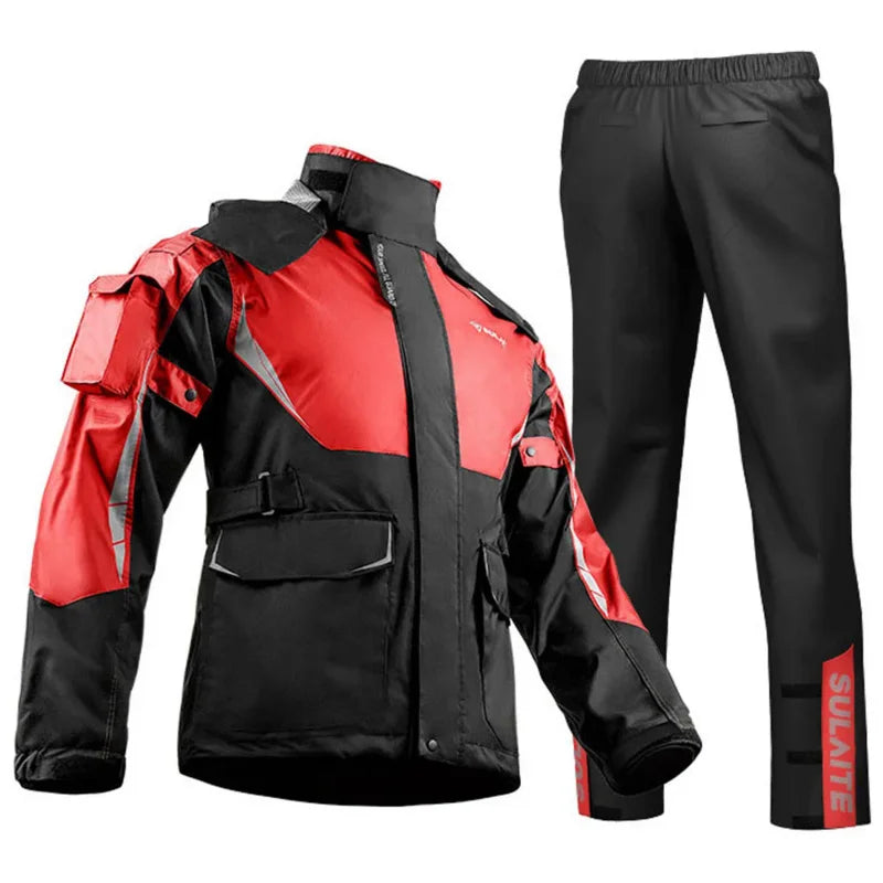 RideShield – Waterdicht motorregenpak – Ademend & reflecterend unisex
