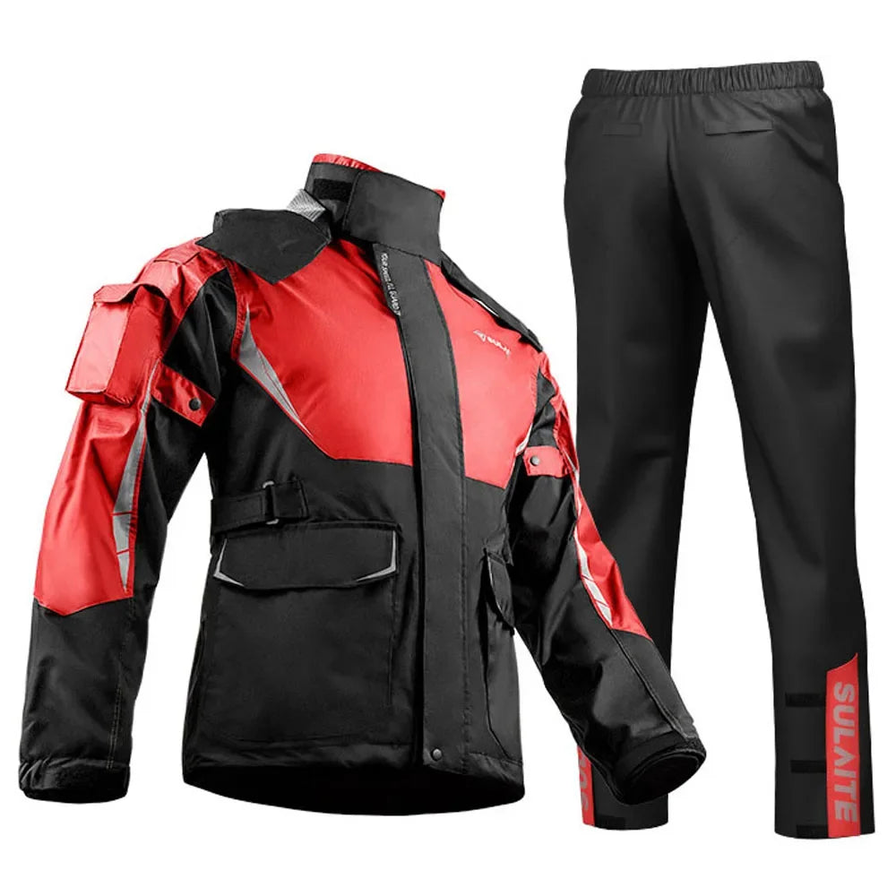 RideShield – Waterdicht motorregenpak – Ademend & reflecterend unisex
