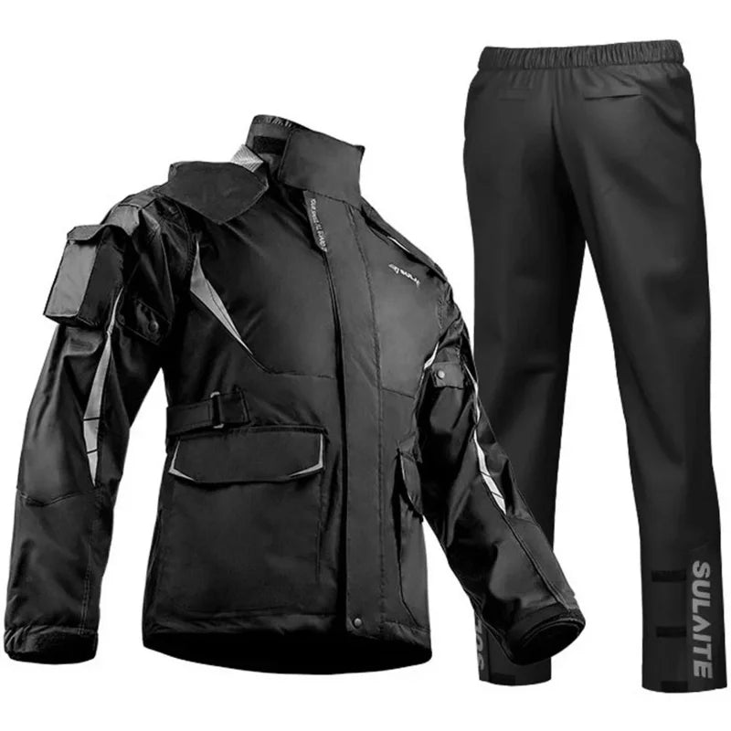 RideShield – Waterdicht motorregenpak – Ademend & reflecterend unisex