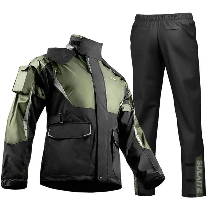 RideShield – Waterdicht motorregenpak – Ademend & reflecterend unisex