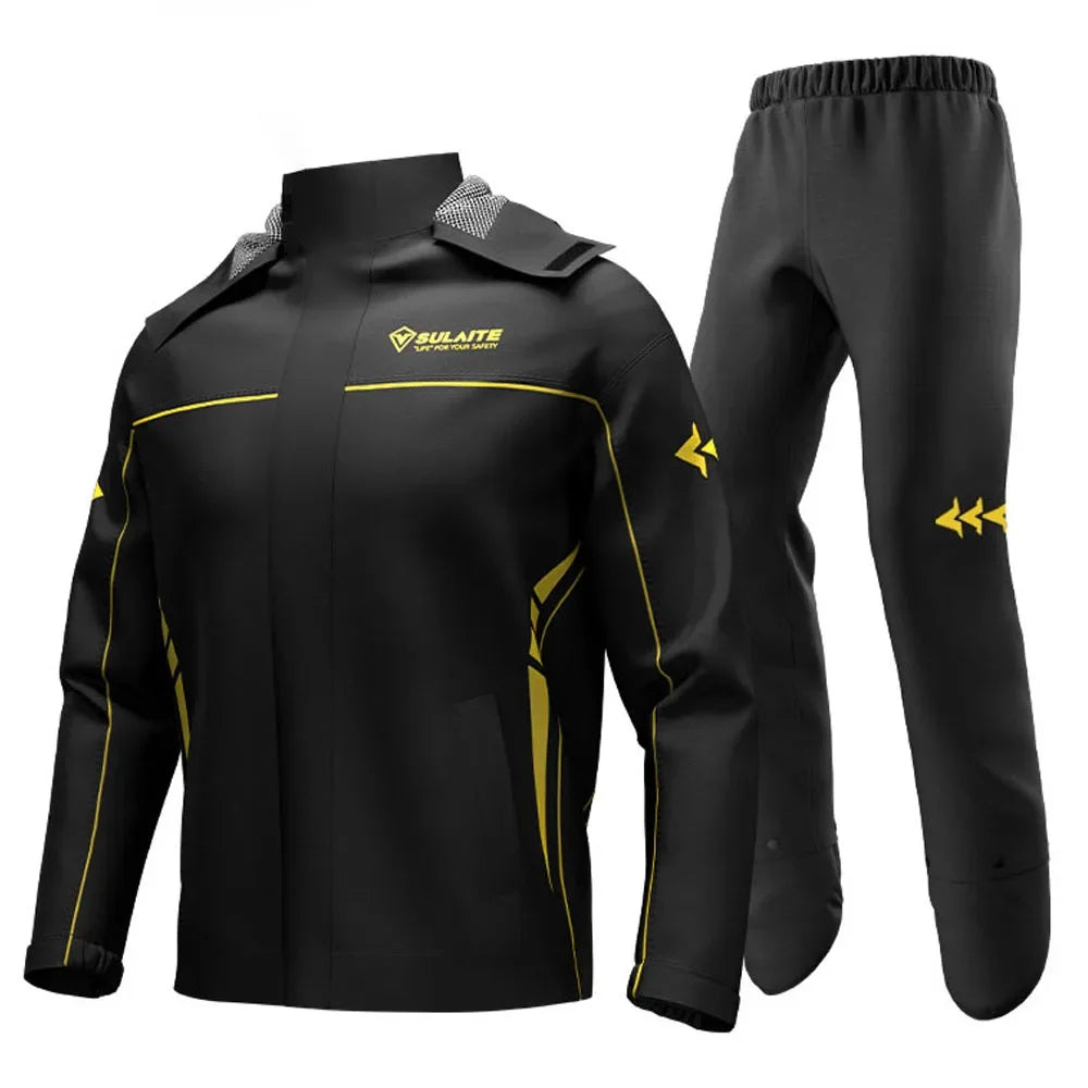 RideShield – Waterdicht motorregenpak – Ademend & reflecterend unisex