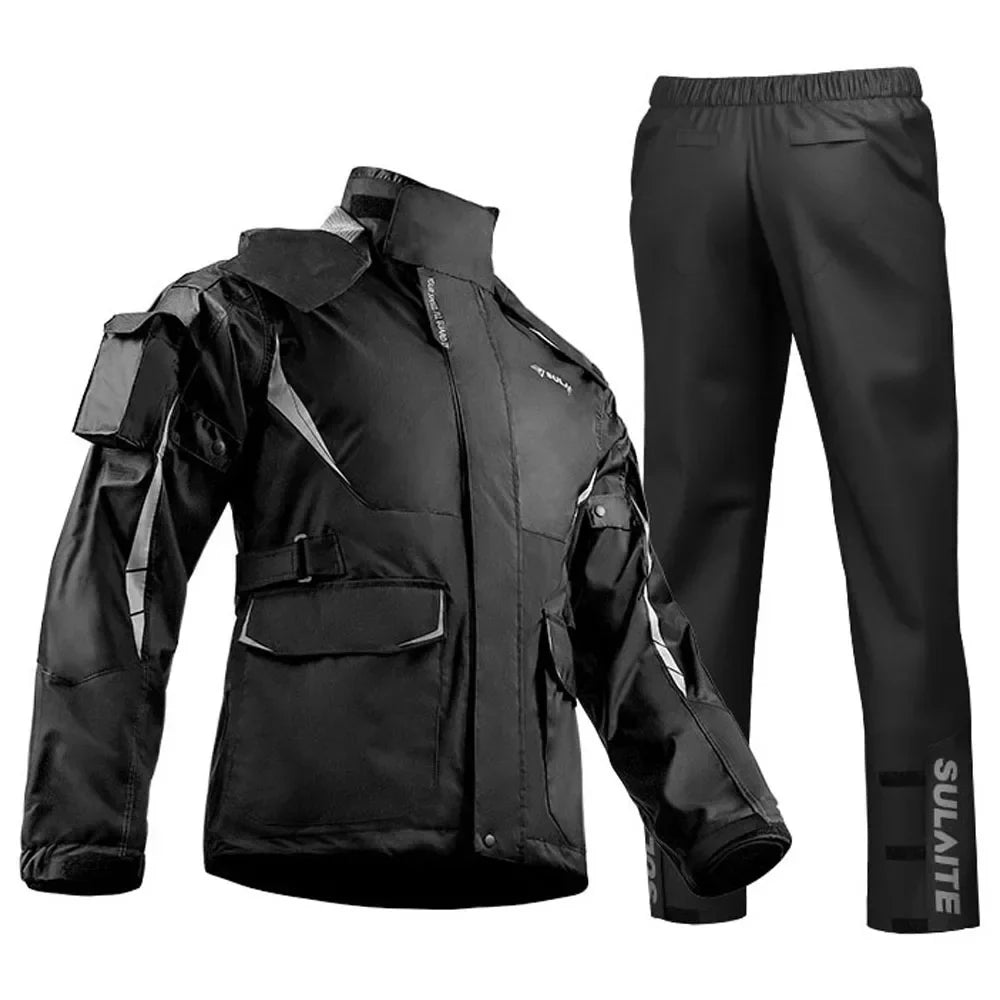 RideShield – Waterdicht motorregenpak – Ademend & reflecterend unisex