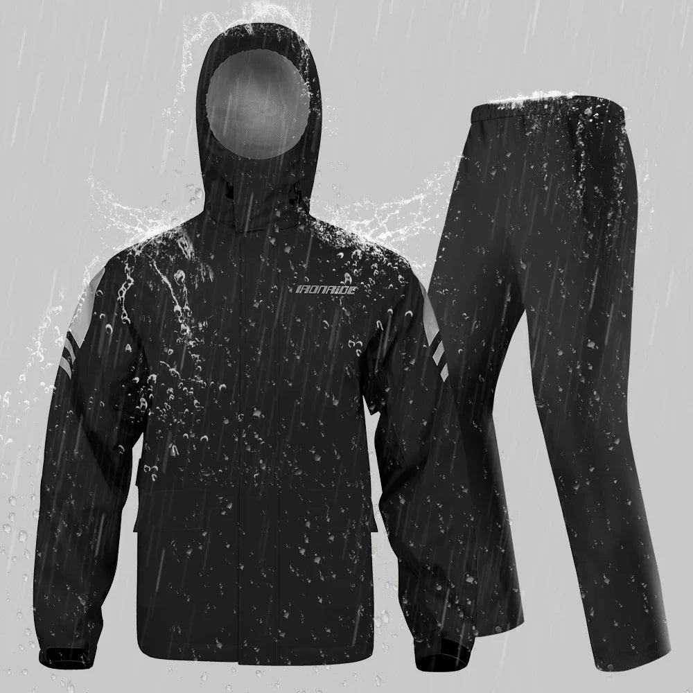 RiderPro – Chaqueta impermeable para moto ergonómica – Unisex cortavientos