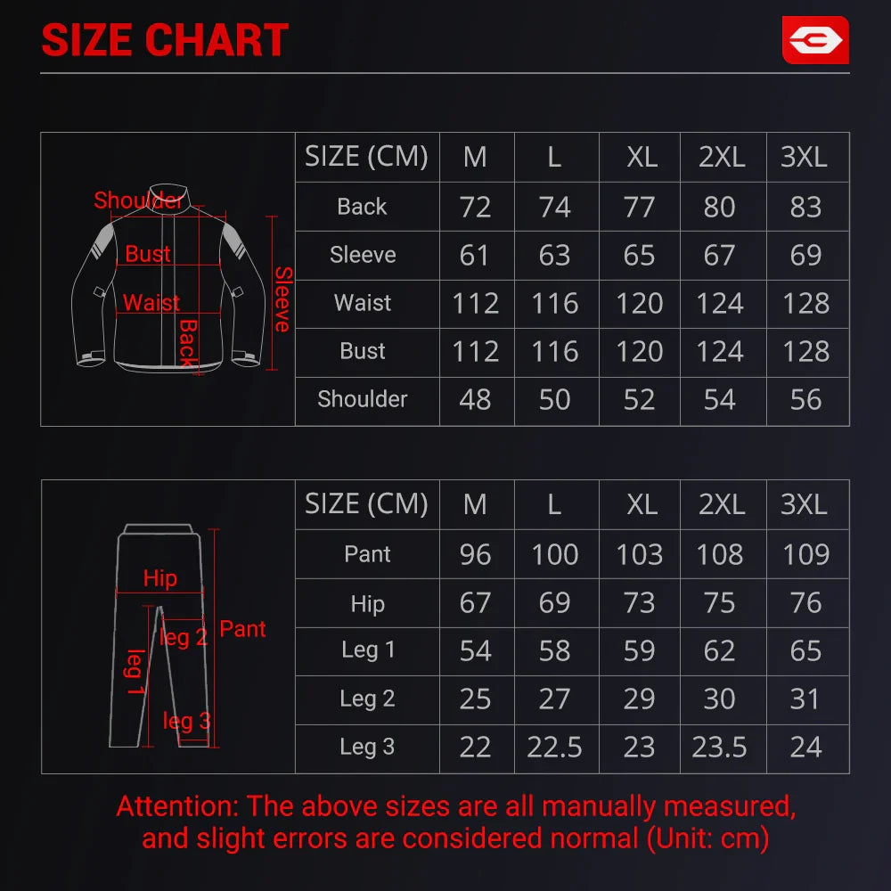 RiderPro – Chaqueta impermeable para moto ergonómica – Unisex cortavientos