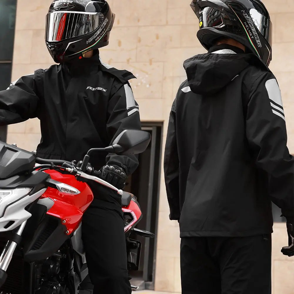 RiderPro – Chaqueta impermeable para moto ergonómica – Unisex cortavientos