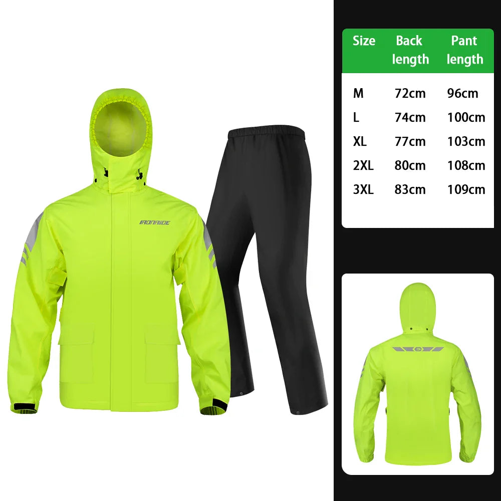 RiderPro – Chaqueta impermeable para moto ergonómica – Unisex cortavientos
