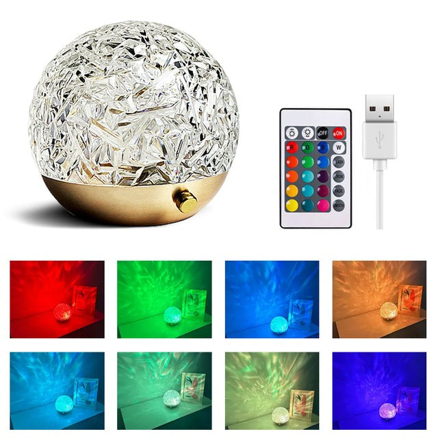 Melzano Crystal Lamp