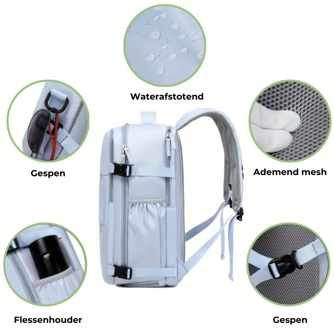 Melzano rugzak - handbagage - USB opladen