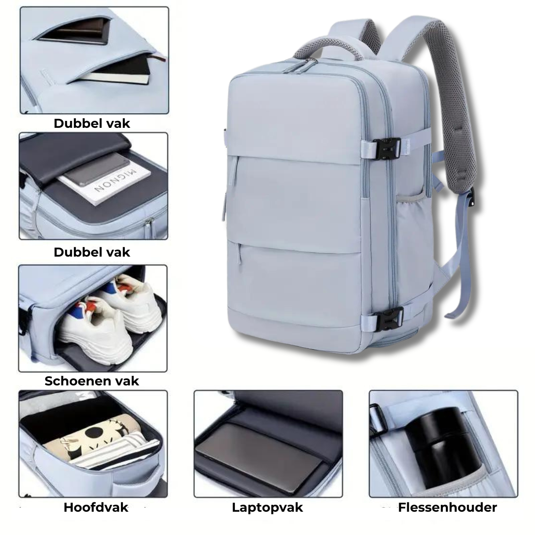 Melzano rugzak - handbagage - USB opladen