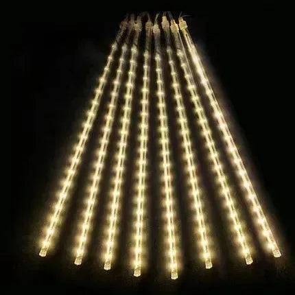 Lumetrix Meteorenregen Lichtslingers – Waterdichte LED Buitendecoratie met 8 Buizen & Verbindingstekker