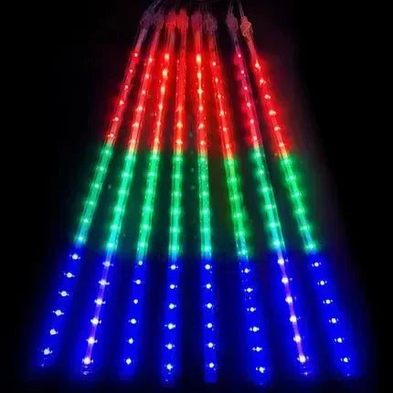 Lumetrix Meteorenregen Lichtslingers – Waterdichte LED Buitendecoratie met 8 Buizen & Verbindingstekker