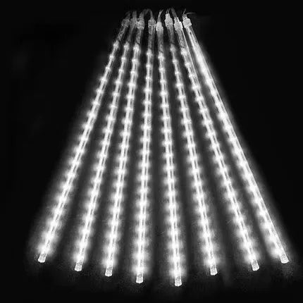 Lumetrix Meteorenregen Lichtslingers – Waterdichte LED Buitendecoratie met 8 Buizen & Verbindingstekker
