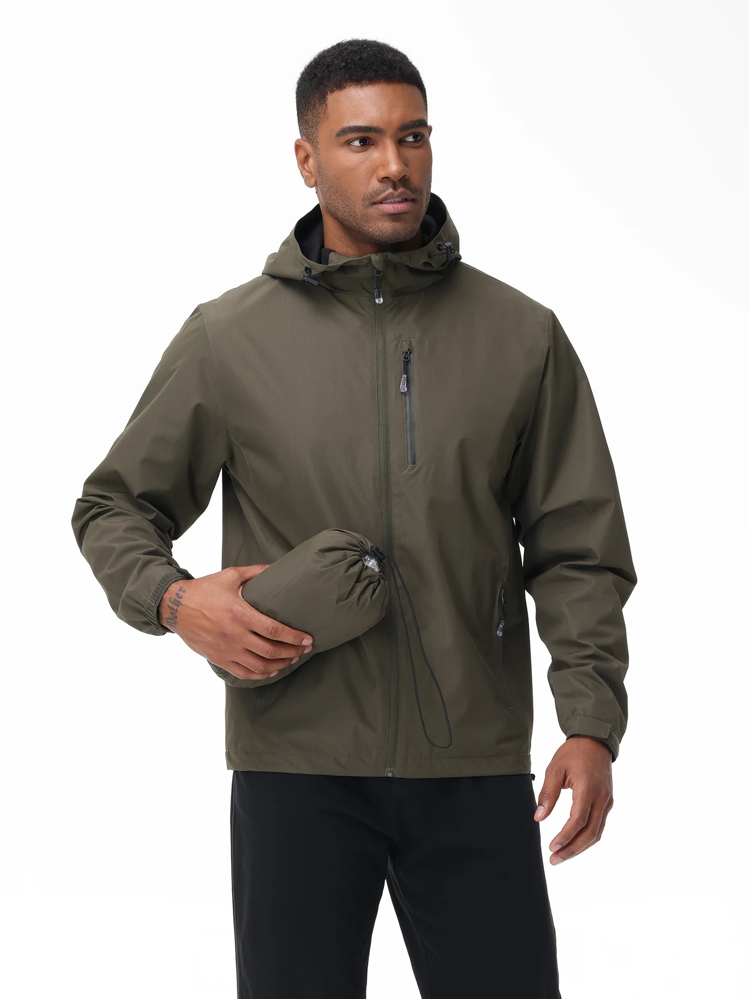 Waterproof Softshell Jacket Men, Lightweight Outdoor Jacket for Camping and Hiking